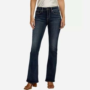 Silver Jeans Women's Boot Cut Jeans - Dark Blue